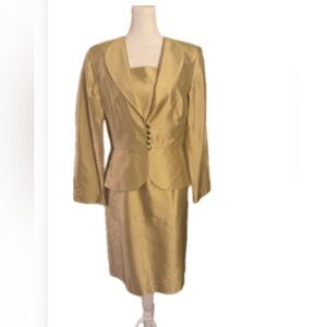 Classic Talbots dress and Jacket set. 100% Silk, Size 6